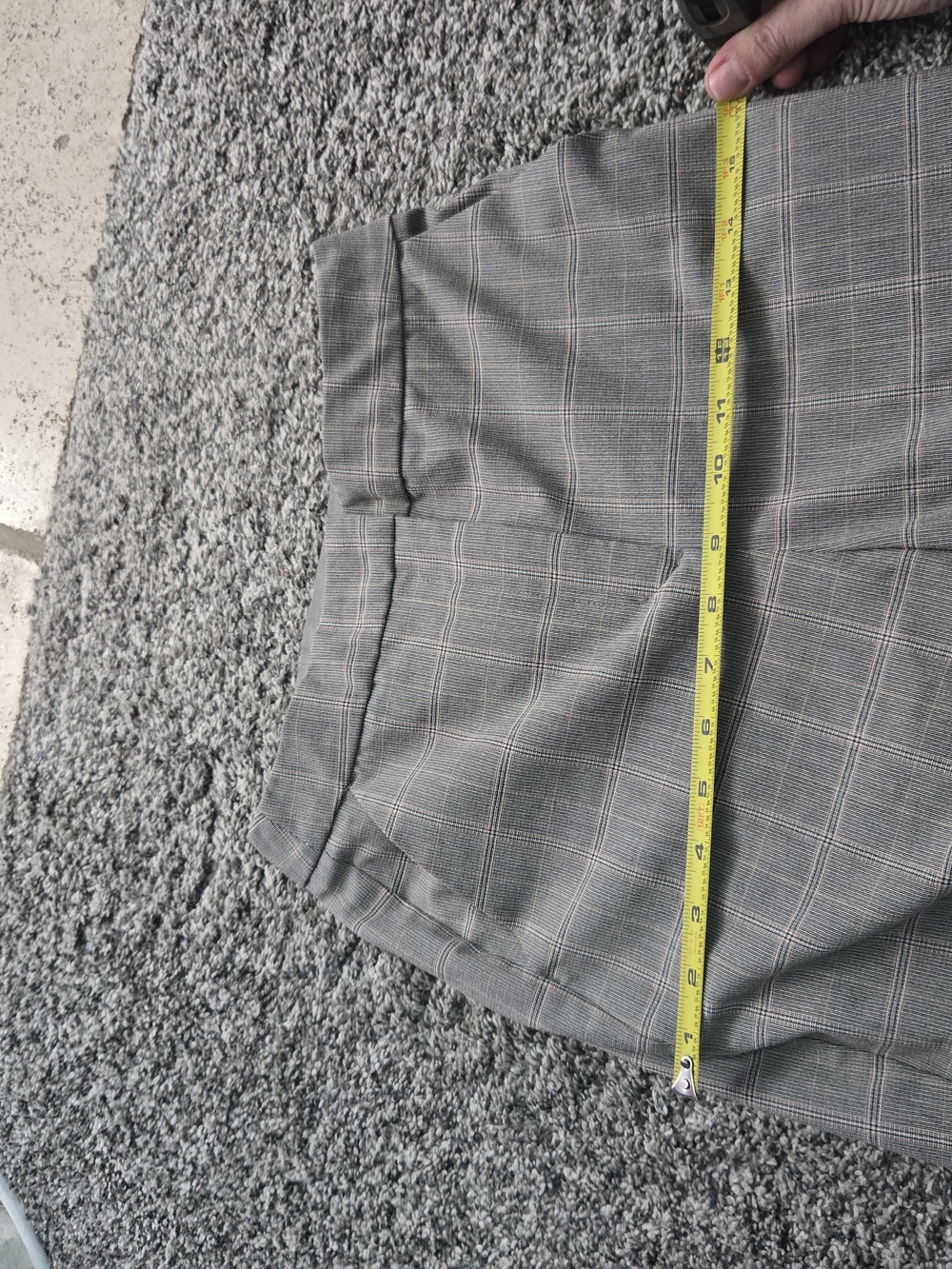 Gray Plaid Dress Pants - Picture 7 of 15